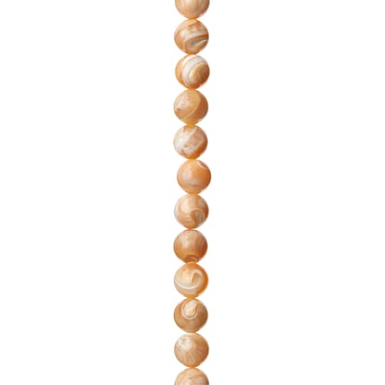 Natural Mother of Pearl Round Beads, 9mm by Bead Landing™